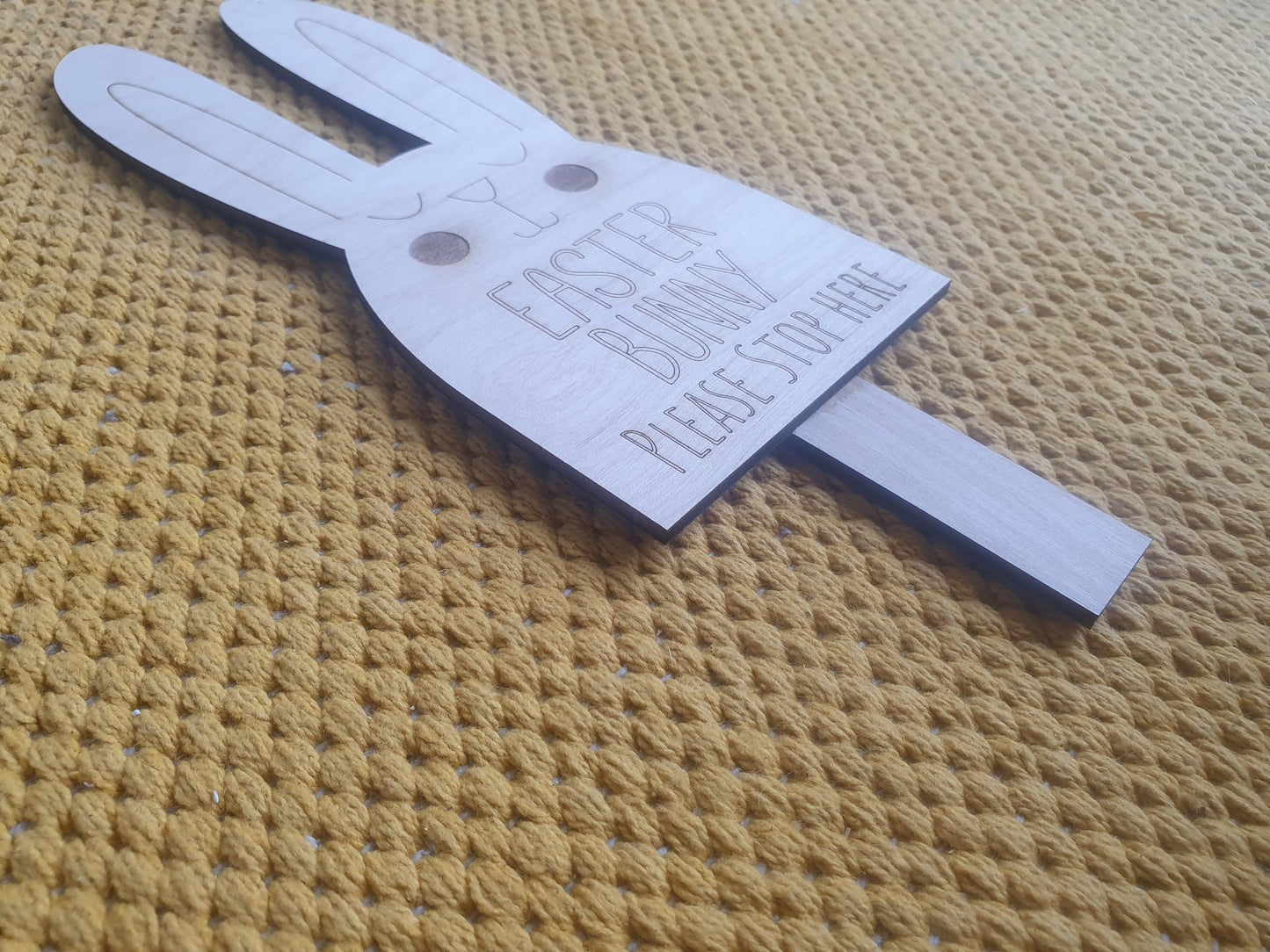 Easter Bunny Please Stop Here Sign