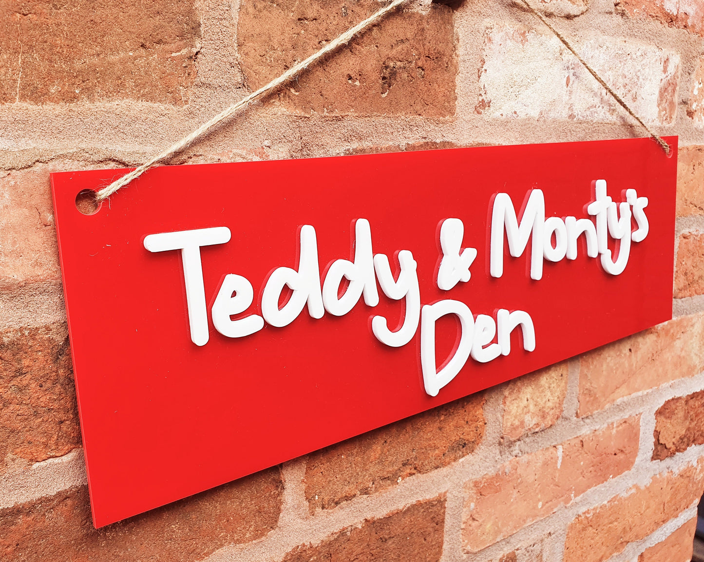 Personalised Kids Playhouse Sign – 3D Acrylic Outdoor Garden Decor