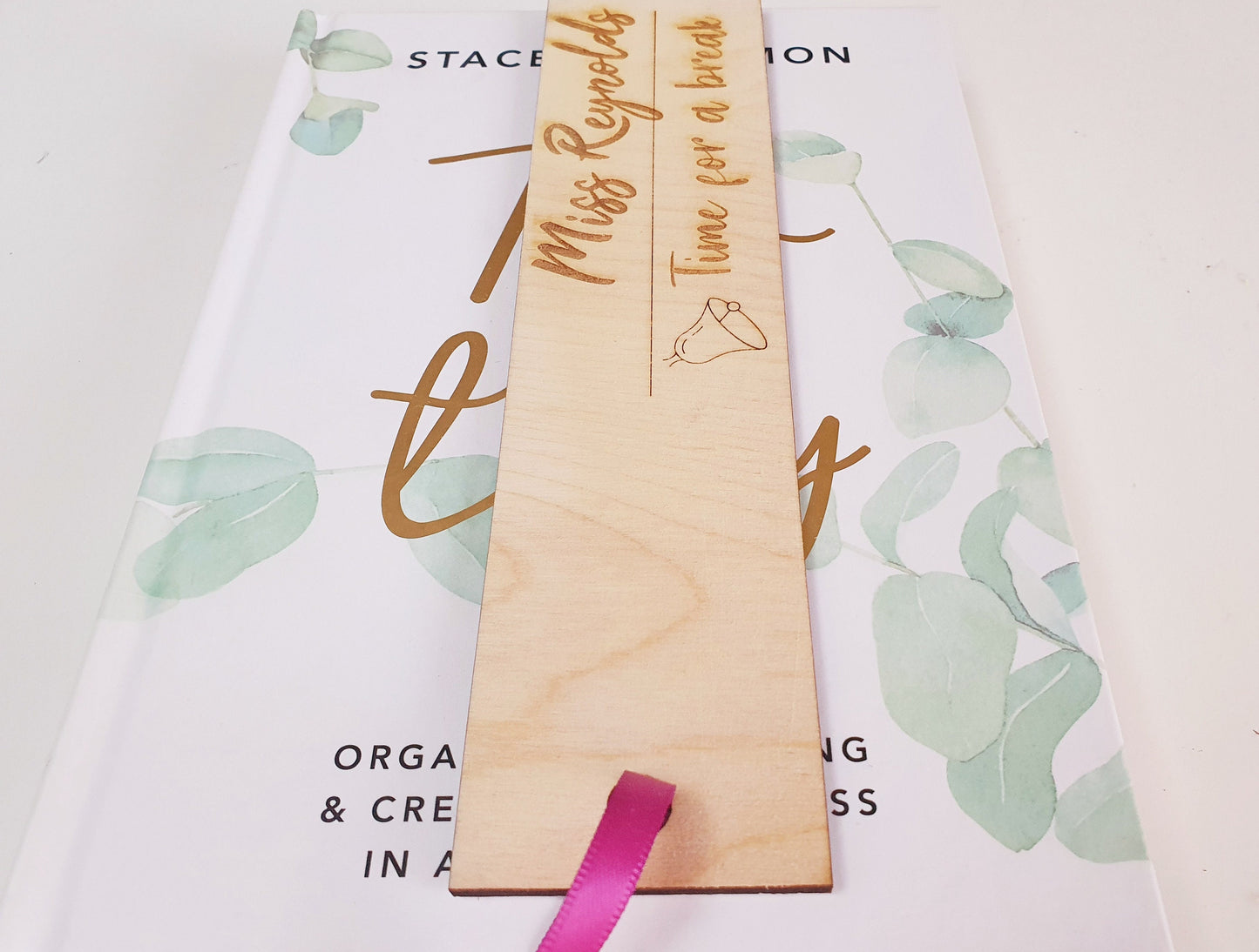 Personalised Wooden Teacher Bookmark, End of Term Gift