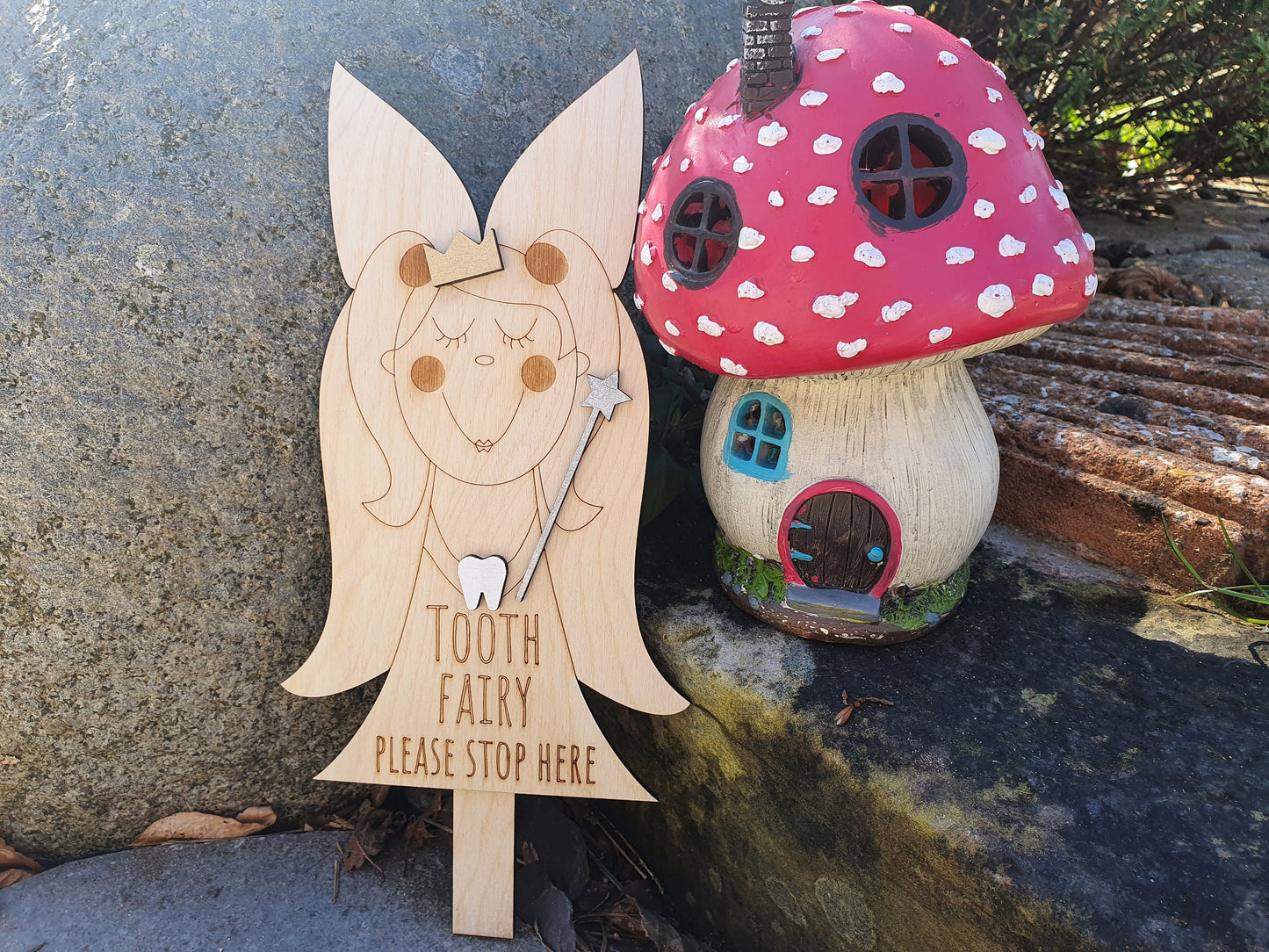 Wooden Tooth Fairy Sign - Children's Room Decor