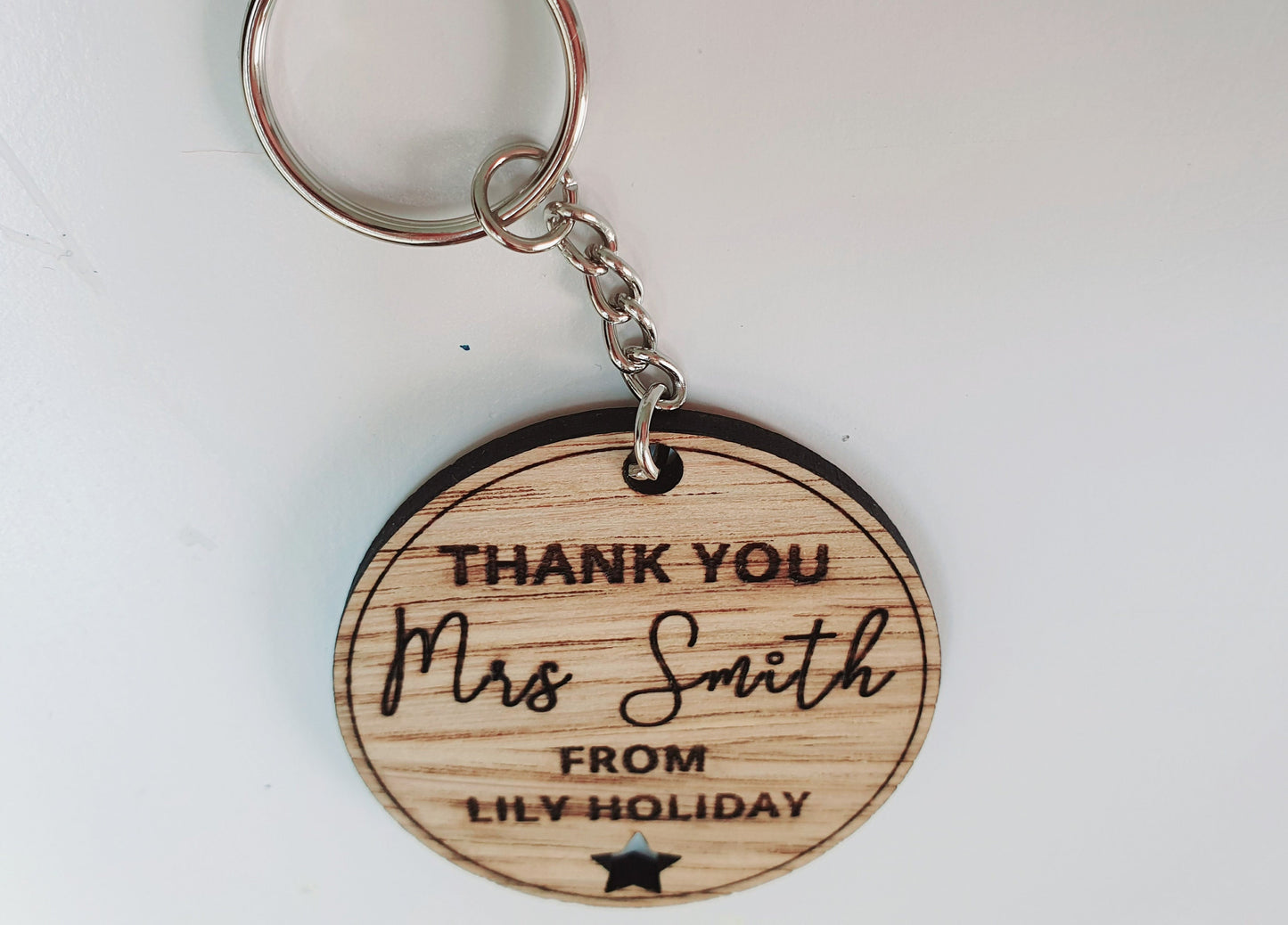 Personalised Teacher Thankyou Keyring l End of Term Gift l Nursery Teacher Gift l Childminder Gift l End of School Keyring