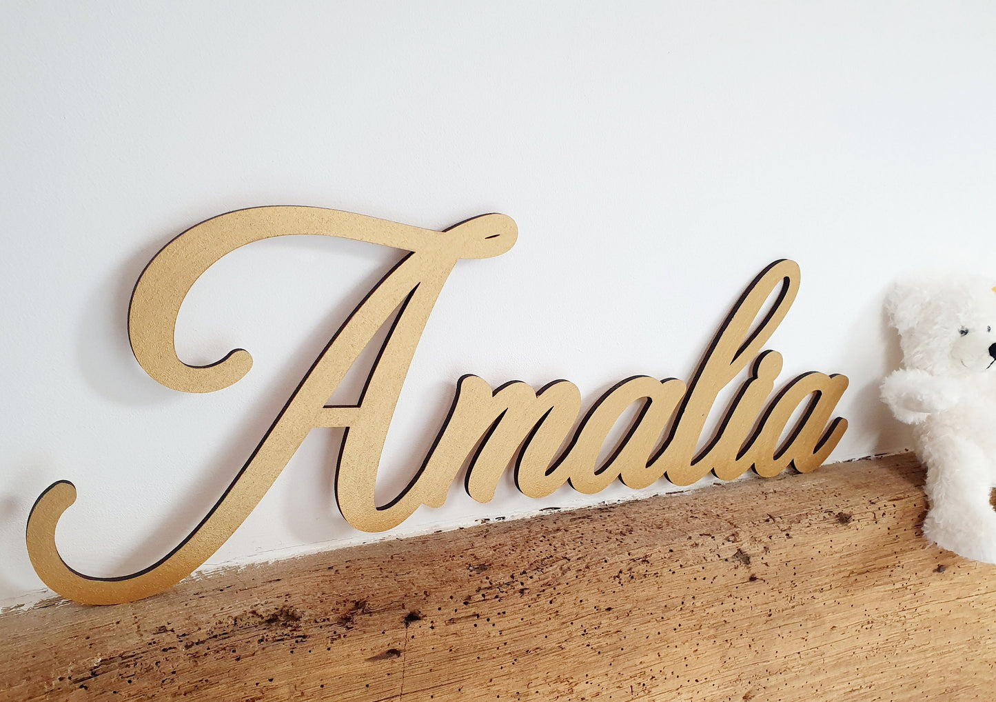 Personalised Name Bedroom Sign - Any Name or Word Large Letters - Name Sign for Nursery - Modern Wooden Name for Wall