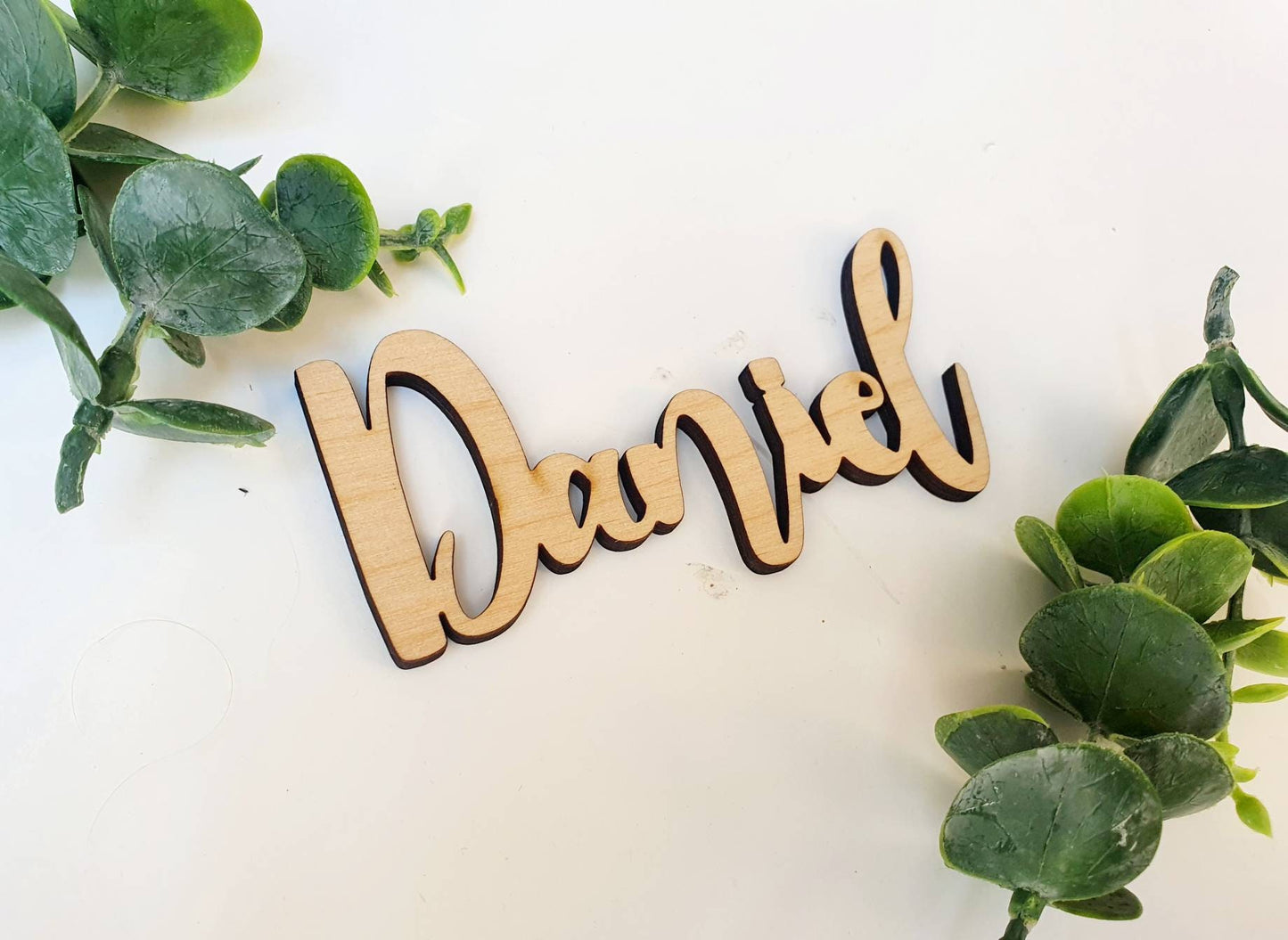 Wooden Names - Unique Personalised Wooden Wedding Name Cards - Modern Wooden Letters Wedding Favours - Wedding Place Cards - Wedding Titles