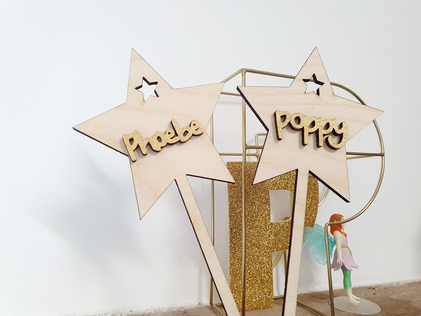 Personalised Wooden Fairy Wand – Children's Name Stocking Filler