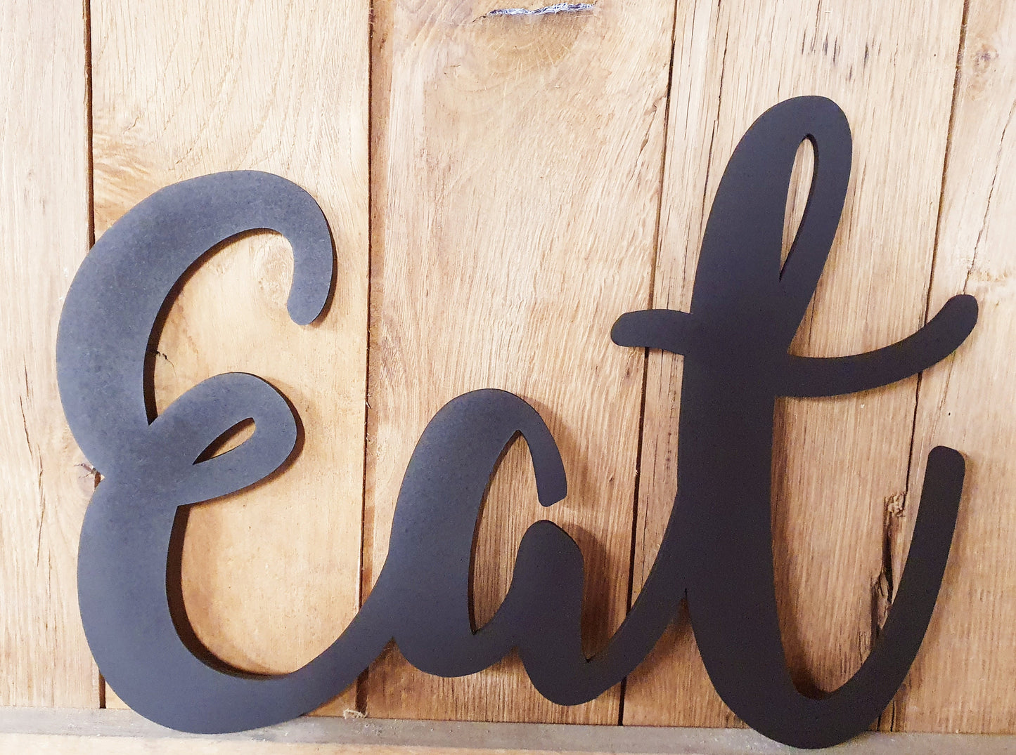 Rustic "Eat" Wood Sign - Kitchen & Dining Decor