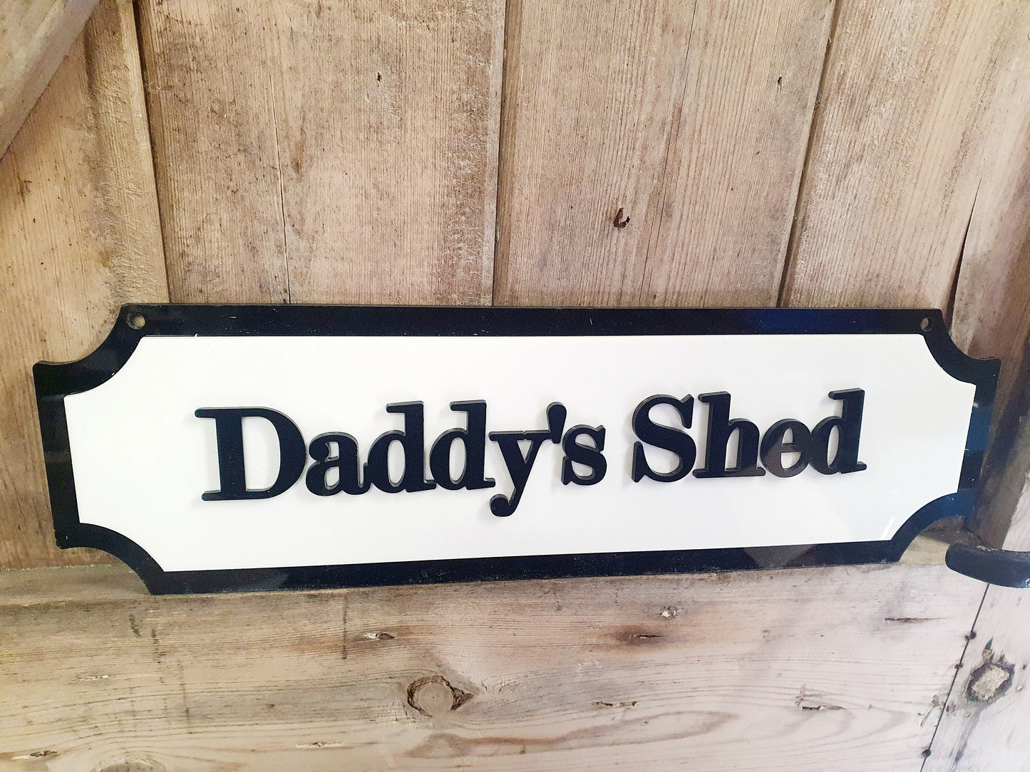 Personalised Acrylic Shed Sign - Custom Outdoor Garden Decor