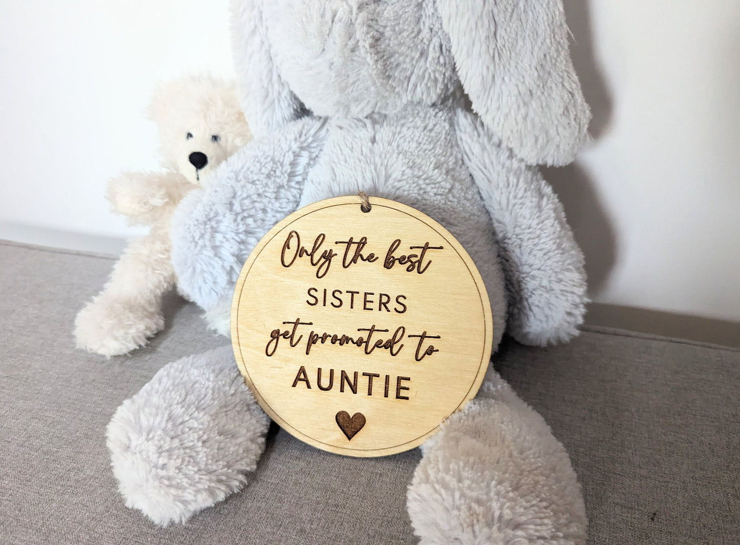 Promoted to Auntie Wooden Sign, New Aunt Gift