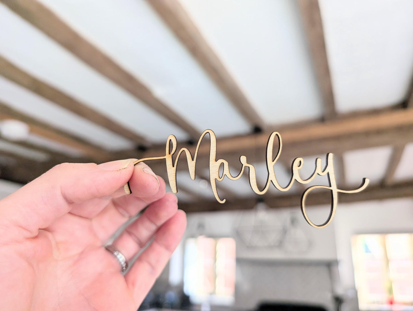 Calligraphy Personalised Wedding Name Places l Wooden Place Cards l Laser Cut Name Places l Name Places Wedding l Wedding Place Settings