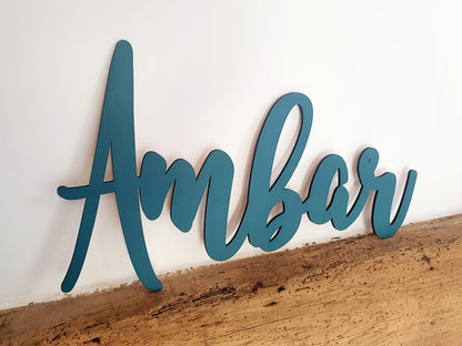 Custom Wooden Name Sign - King Basil Font, Nursery Decor