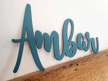 Custom Wooden Name Sign - King Basil Font, Nursery Decor