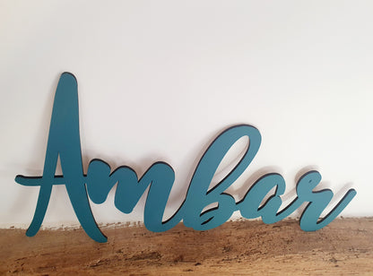 Custom Wooden Name Sign - King Basil Font, Nursery Decor