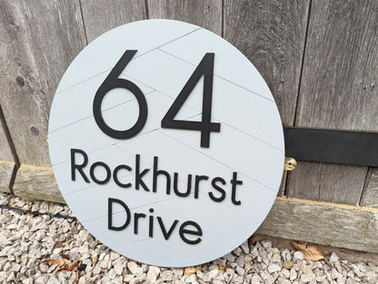 Modern Acrylic House Number Sign, Outdoor Street Address
