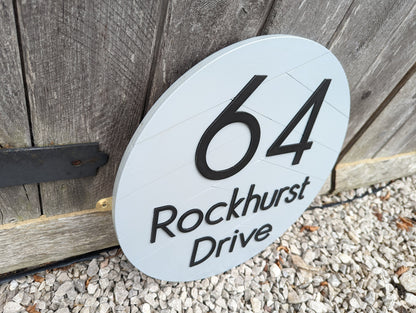 Modern Acrylic House Number Sign, Outdoor Street Address