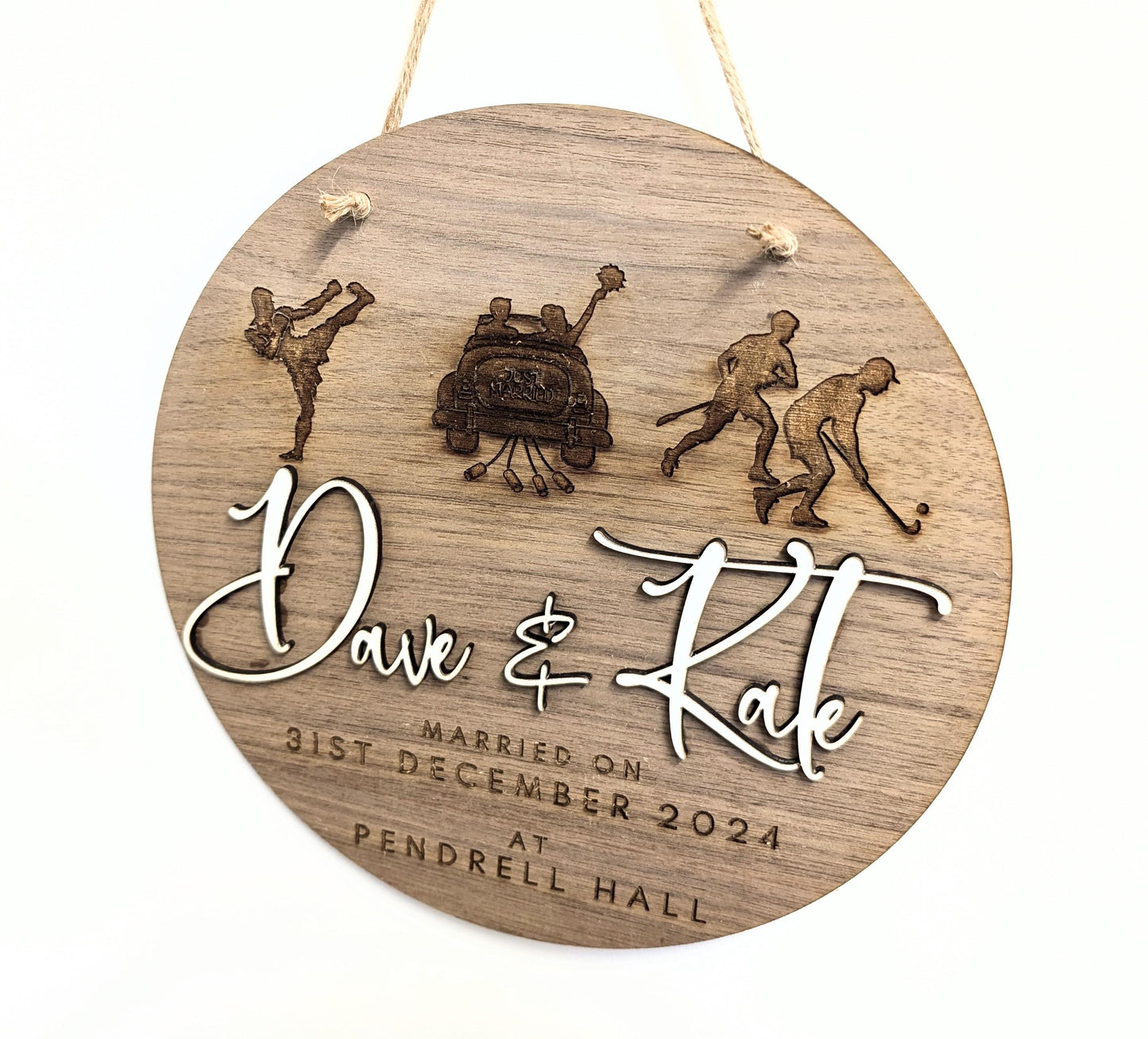Personalised Wedding Anniversary Wooden Sign, Couple Names & Date. Wedding Anniversary, Wedding and Engagement Gift.