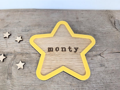 Personalised gift for kids - trinket tray. Children's personalised trinket dish with name. Children's personalised bits and bobs tray.