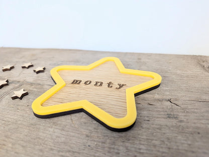 Personalised gift for kids - trinket tray. Children's personalised trinket dish with name. Children's personalised bits and bobs tray.