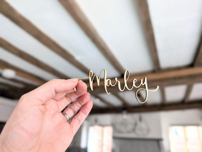 Calligraphy Personalised Wedding Name Places l Wooden Place Cards l Laser Cut Name Places l Name Places Wedding l Wedding Place Settings